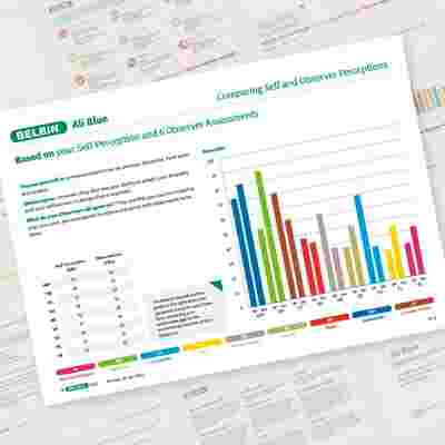 Belbin Individual Report Comparing Self And Observer Perceptions Showcase
